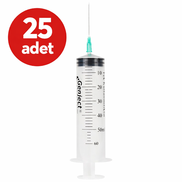 Genject Çam Uçlu Beslenme Enjektörü 50 cc Yeşil - 25 Adet